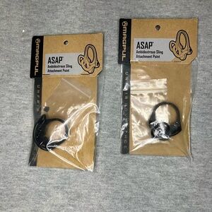 Set of 2 Magpul ASAP Ambidextrous Sling Attachment Point - Black